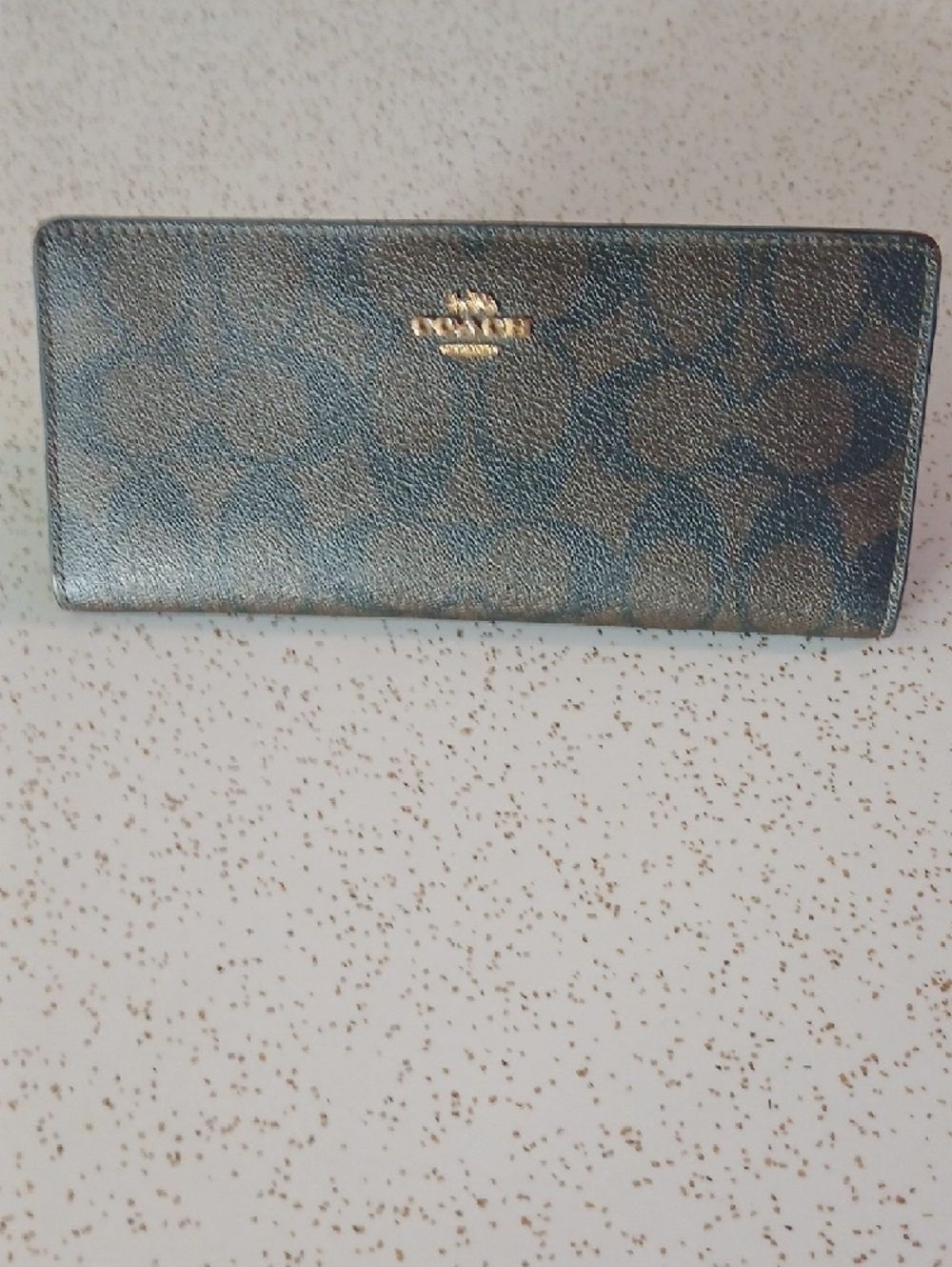 Coach Dark Brown Signature Wallet - Picture 2 of 10